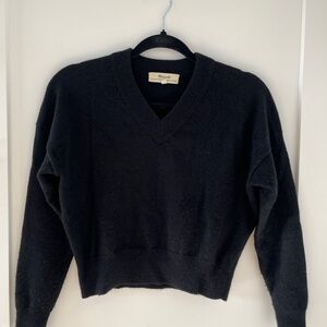 Madewell Black Cashmere Sweater